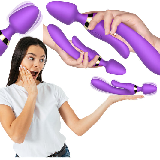 2-Masażer różdżka wibrator królik 9 trybów 23 cm sex-2