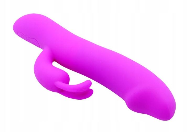 12-Wibrator króliczek ruch posuwisty 2x7 trybów 20cm-12