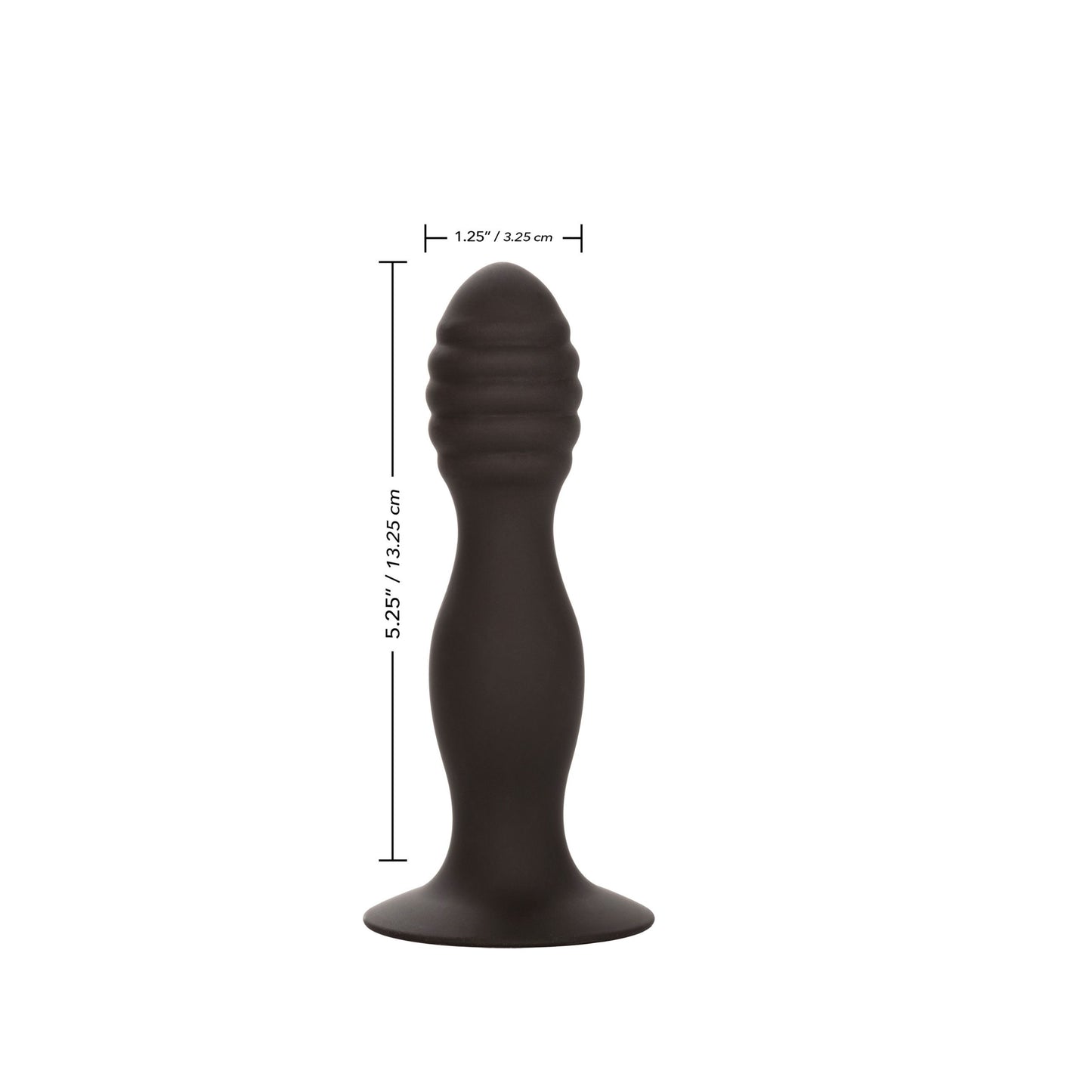 8-Korek analny plug żebrowany z przyssawką sex anal-8