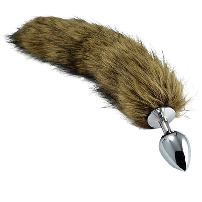 1-Duży korek analny wtyczka puszysty ogon 9cm-1