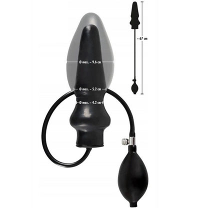 6-Lateksowy pompowany plug analny powiększany 20cm-6
