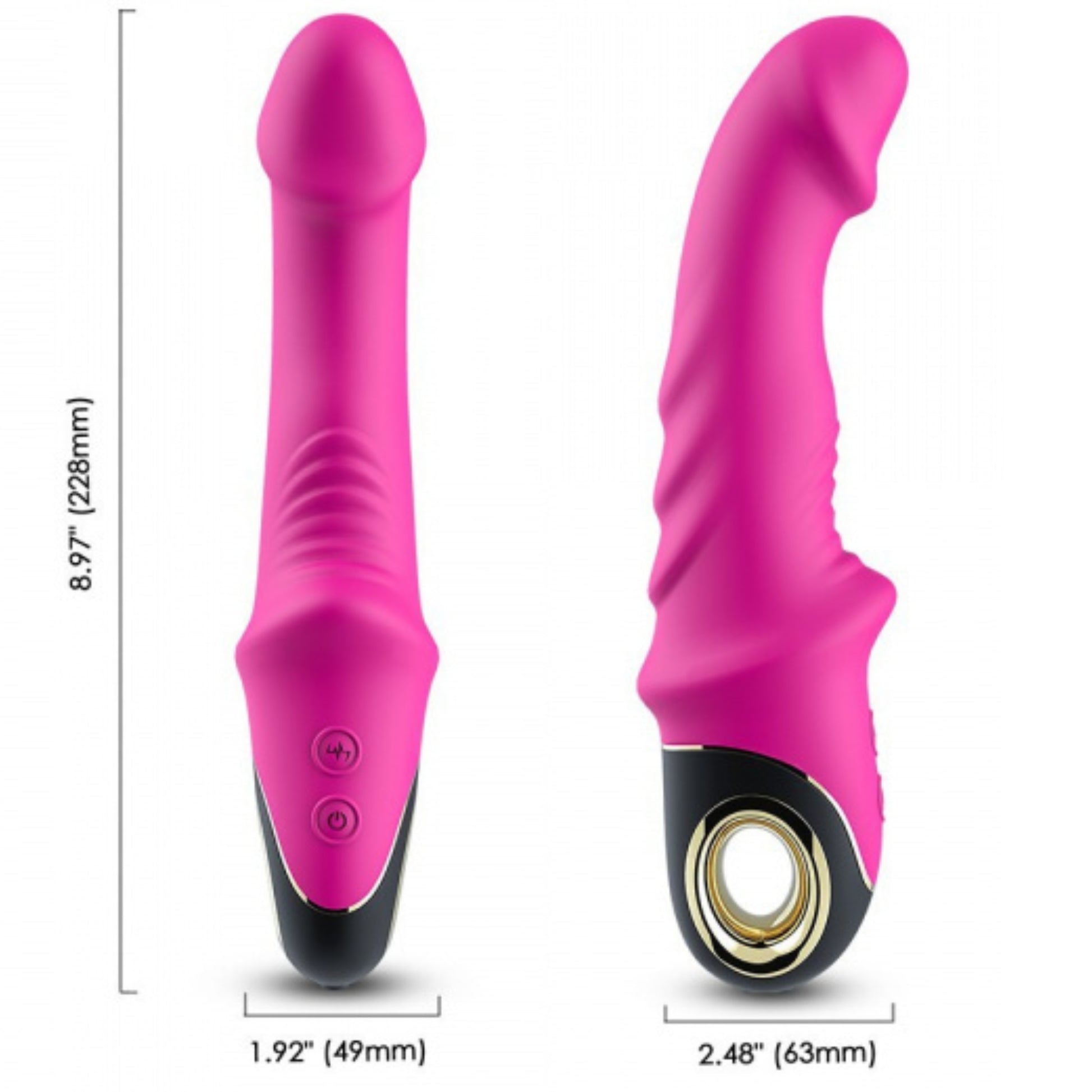 10-Wibrator do punktu g sex masażer 9 trybów 22 cm-10