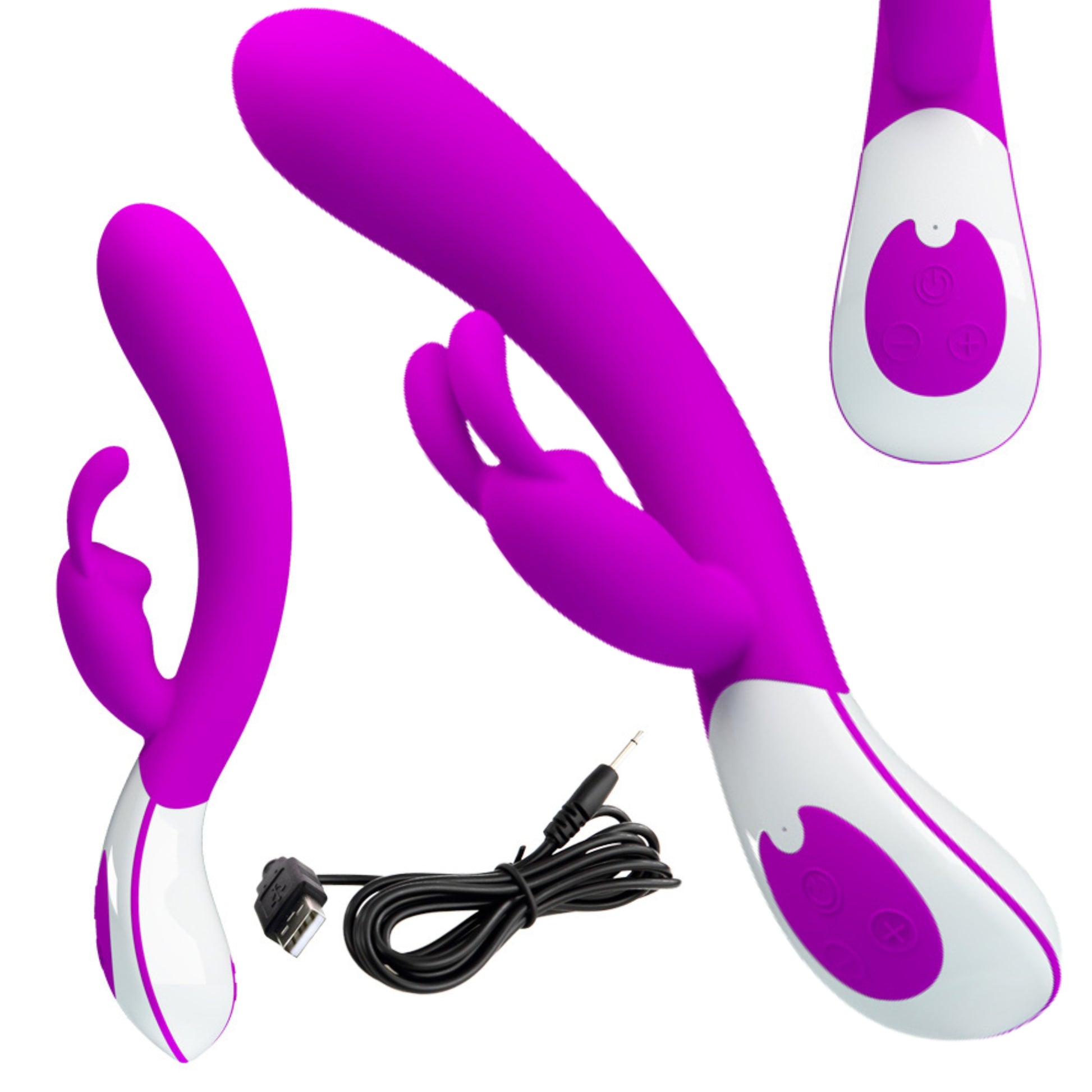 8-Wibrator damski królik do punktu g i łechtaczki usb 12 trybów-8